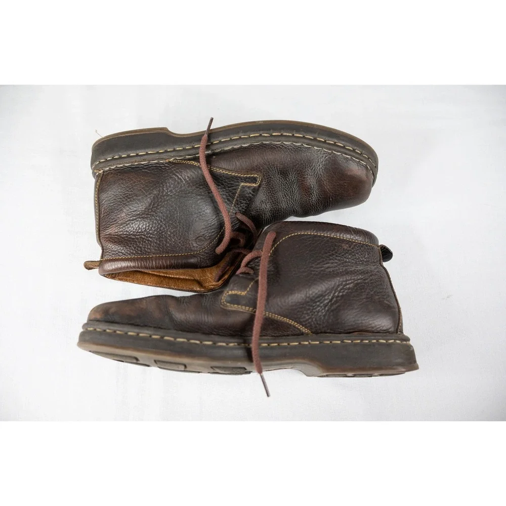 Born Chukka Boots Mens 10 Brown Good Leather Lace Up Ankle M6021 casual